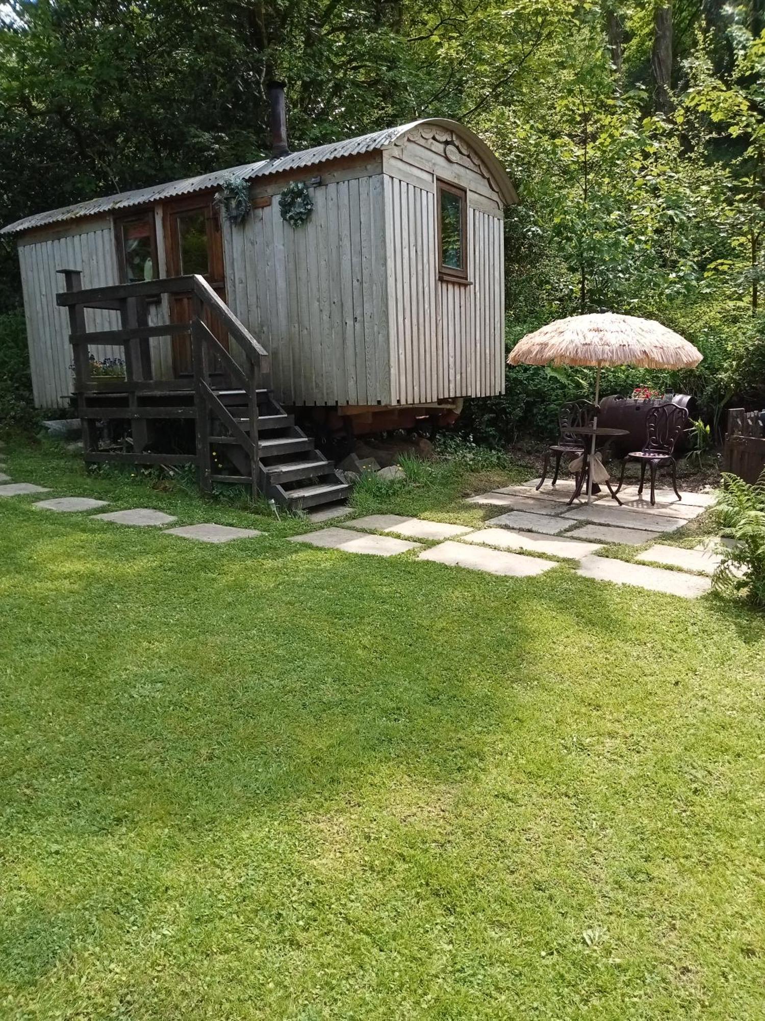 'Morris' The Shepherd'S Hut And Woodland Hot Tub Experience Carmarthen Eksteriør bilde