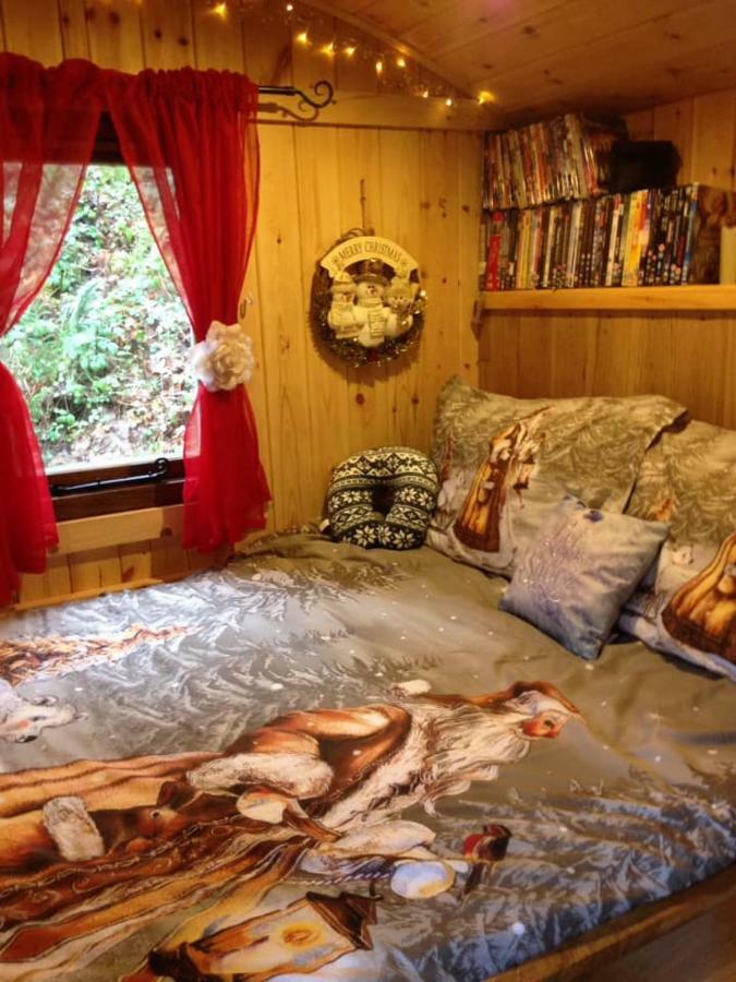 'Morris' The Shepherd'S Hut And Woodland Hot Tub Experience Carmarthen Eksteriør bilde